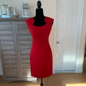 Red cocktail dress